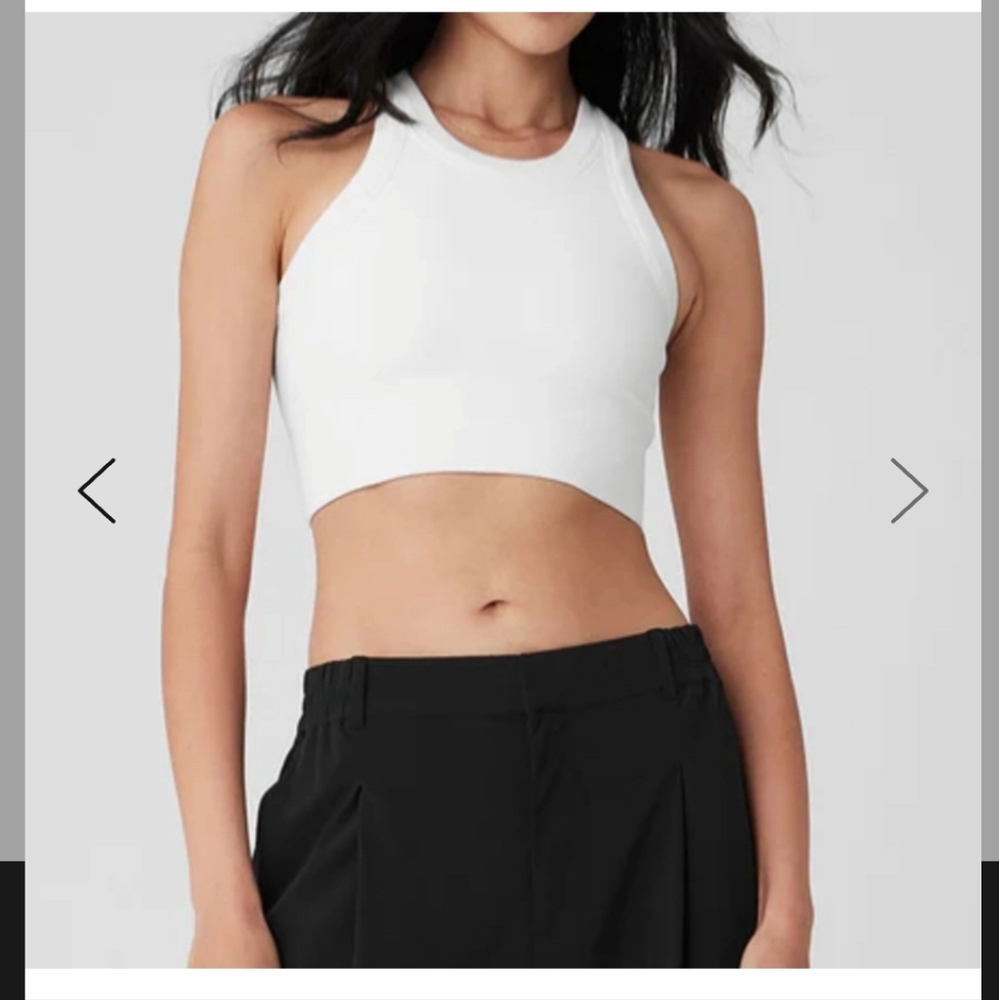ALO Yoga White Tank Top